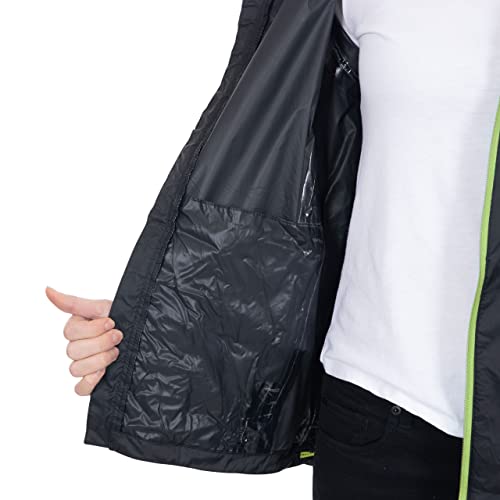 Trespass Damen Regenjacke Kompakt Zusammenrollbare Qikpac, Black, S, FAJKRAM30018_BLKS