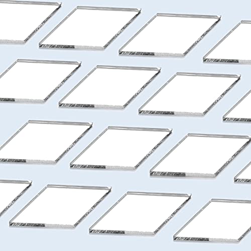 500 Pieces Diamond Shape Mirror Mosaic Tile Mini Glass Mosaic Tile Small Rhombus Mirror Craft Diamond Mosaic Diy Tile For Art And Craft Wall Door Home Decorations Making Supplies #TOP5