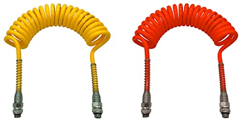 Sametruck Spiralschlauch Set 4m Gelb-Rot