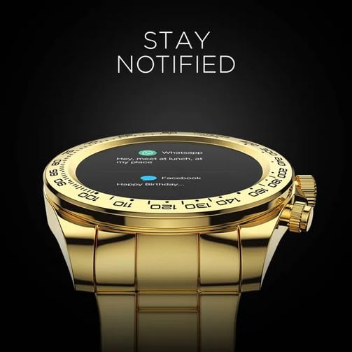 Image of Fire-Boltt Blizzard 32.5mm (1.28 inch) Display, Bluetooth Calling Smartwatch (Gold)