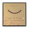 EFYTAL 17th Birthday Gifts for Girls, Sterling Silver Necklace, 17 beads for 17 Year Old Girl, Jewelry Gift Idea