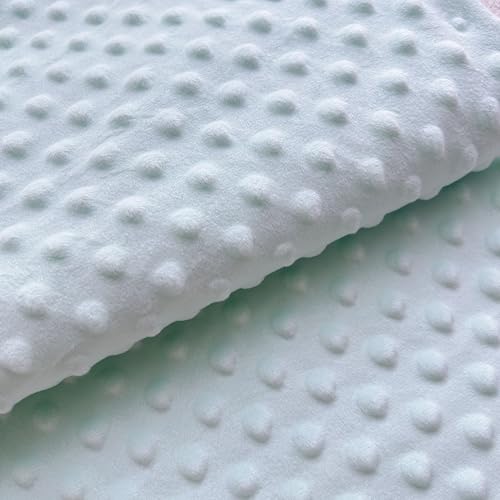 1 Yardx62 Inch Minky Dot Fabric by The Yard DIY Making Supplies Quilting Patchwork Cushions Plush Fleece Fabric Minky Fabric for Blanket Pillow Covers Clothing Making Scarf Sewing