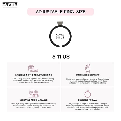 Image of ZAVYA 925 Sterling Silver CZ Studded Gold Plated Ring for Men | Gift for Men and Boys | With Certificate of Authenticity and 925 Hallmark