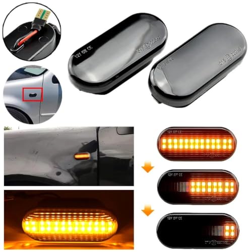 Intermitentes laterales LED luz dinámica compatible con Golf Passat Bora 2
