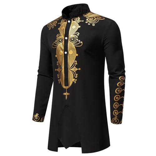 Generic Muslim Clothes for Men 2 Piece Set Mens Casual Muslim Gown Shirt Set Long Sleeve Kaftan Thobe Henley Shirts + Pants2