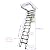 TECHTONGDA Ceiling Attic Loft Ladder, 12 Steps Folding Ladder Loft Stair, Chocolate Pull-Down Design Retractable Attic Ladder, 27.5 x 47.2 Inch Attic Access Ladder Steps, 9.8ft Height Attic Stairs