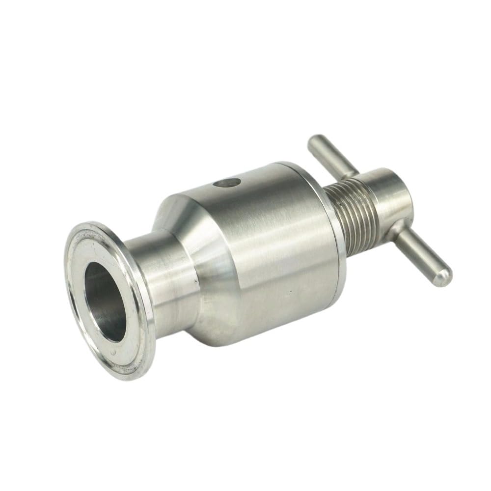 1,5" Tri Clamp 0,5-5 Bar válvula de seguridad de alivio de presión ajustable sanitario SUS304