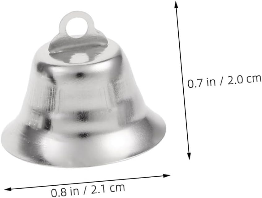 30Pcs Decorative Metal Bell Ornaments for DIY Crafts Wedding Home Decor Holiday Decorations Sound Bells for Wind Chimes Present Wrapping Versatile Projects
