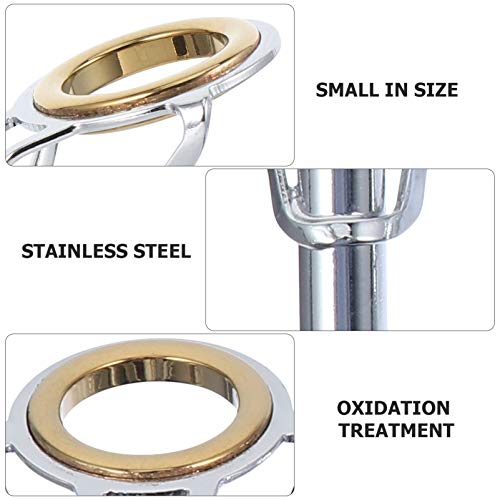 Kit de reparo de vara de pesca Besportble, 5 peças, kit de reparo de vara de pesca de aço inoxidável