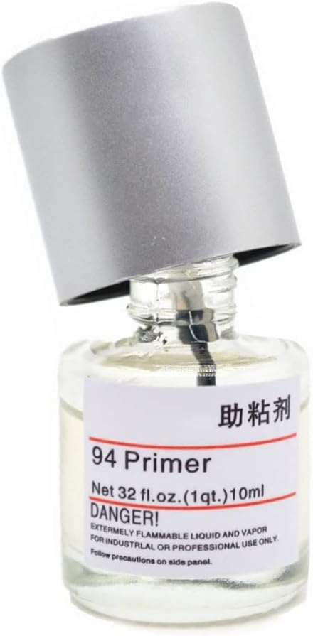 2 Adhesion Promoter, 94 Primer Adhesive, Car Tape Primer 10ML, Car Foam Tape Adhesive Car Decoration Strip Double Side Adhesive, Car Wrapping Application Tool, 110g