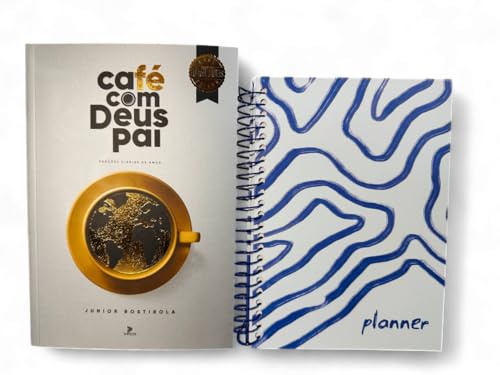 Kit Café com Deus Pai 2026 + Planner Azulejo (2 Vol)