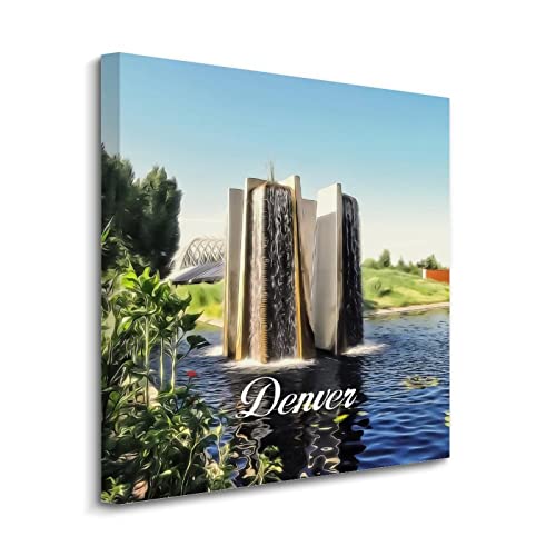 Toile murale Denver cadeau idéal peinture encadrée maison
