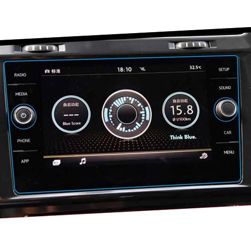 Film de protection en verre trempé pour navigation GPS VW Golf 2018 2019 de 8 pouces