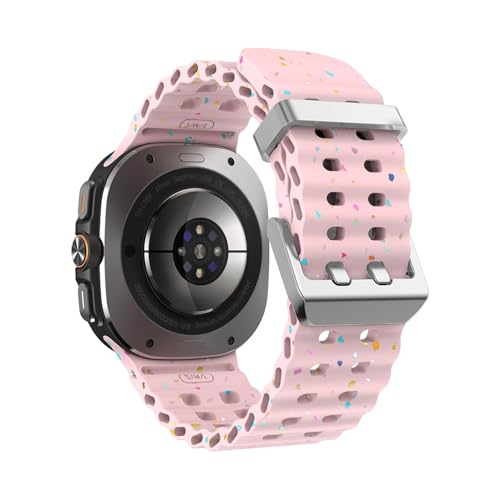 [PLYYQZM] Sam su ng ɍ Galaxy Watch 7 Ultra 47mmpVRXgbv Correa Watchband,WATCH ɍ ULTRA ԂȂNCbNtBbguXbgɓKp(Pink)