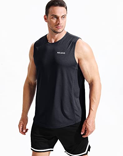 NELEUS Men's Dry Fit Workout Running Muscle Tank Top2