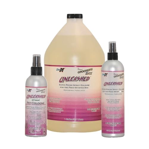 Dog Cologne Coat Spray Unleashed Fresh Scent Odor Control Long Lasting Choose Size (8 oz)
