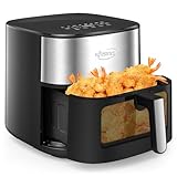 KINSING Air Fryer 8 in 1, XL 8.5 QT Large Airfryer with View...