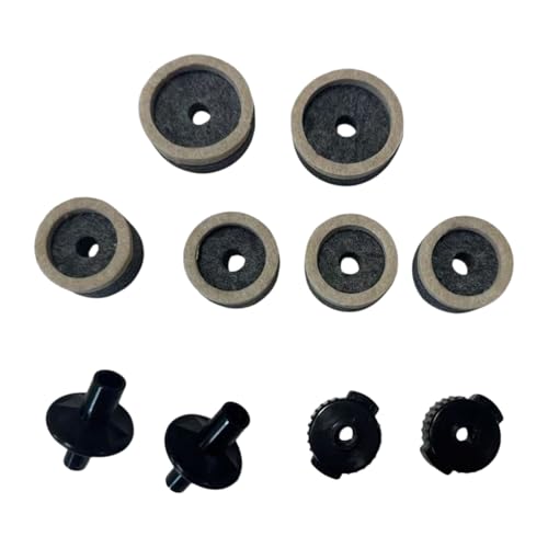 Of Cymbals - Almohadilla de fieltro y fundas de repuesto para platillos de tamaño estándar, almohadillas de fieltro y arandela de manga