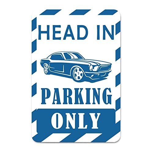 �����x���T�C���AHead in Parking Only ���^���T�C�� 8x12�C���` �r���e�[�W �t�@�[���n�E�X ���g�� �}�� ���A �X�g���[�g �A���~�j�E�� �u���L�Ŕ� ���� ���H �������H ���� �����G���A�p���^���T�C��