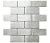 Stainless Steel Subway Brick Kitchen Backsplash Bathroom Mosaic Tile