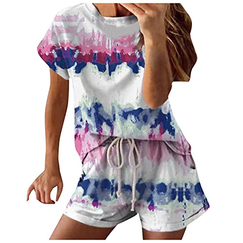 Pyjama tie-dye dégradé fluide et léger pour des nuits d'été douces et fraîches
