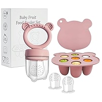 Baby Fruit Feeder Set, Inclusief 2 Voedsel Dummy Feeders met 3 Size