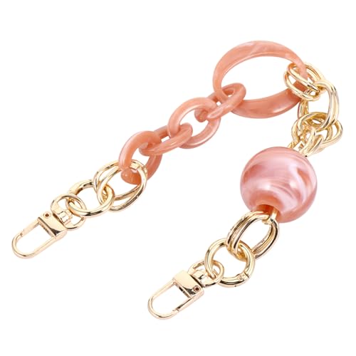 AKOOSY Cadena De Acrílico Para Bolso Mujer Rosa Desmontable Correa Corta Práctica Para Bolsos Diy Usadas Viaje Trabajo Compras Libre