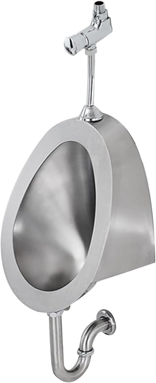 304 Stainless Steel Wall-Mounted Automatic Sensor Urinal For Men, Deodorant Anti-Clog Public Toilet Urinal, Flush Valve Options