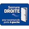 BRICARD Mécanisme 3 Points Horizontal Tirage Sans Bille Blanc Droite Bricard 1001001
