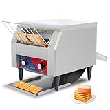 CTJ Commercial Toaster 300 Slices/Hour Stainless Steel Conveyor Toasters Electric Toaster Oven Heavy Duty Restaurant Toaster for Toast Croissants...