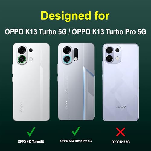 Image of Zapcase Back Case Cover for Oppo K13 Turbo 5G | Compatible for Oppo K13 Turbo 5G Back Cover | Liquid Silicon Magic Case with Camera Protection | Dark Green