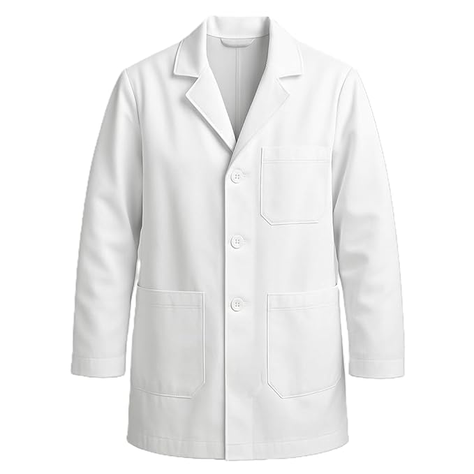Yuvi Medicare India Women's Lab Coat Poly Cotton Full Sleeves-picture-47
