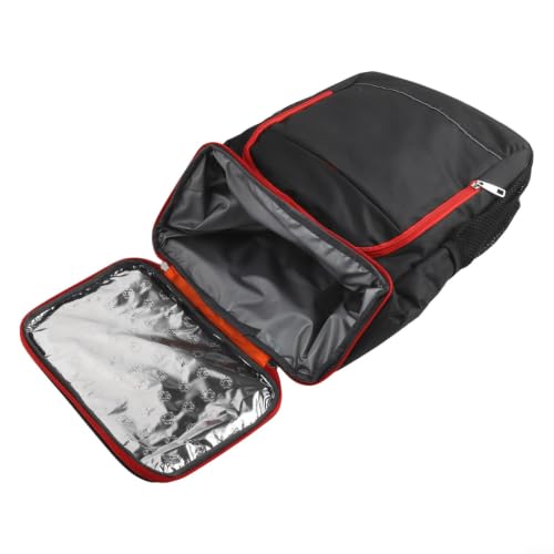 Oxford Cloth Cooler Bag 44cm Waterproof for durable Oxford Cloth(Black and Red)