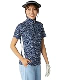 marie claire マリクレール ゴルフウェア レディース ハーフジップ半袖シャツ 716640