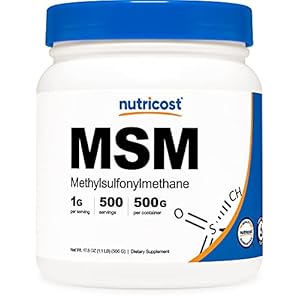 Nutricost Pure MSM Powder 500 Grams (Methylsulfonylmethane)