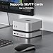 UGREEN Dock & Stand for Mac mini M4/ M4 Pro with NVMe SSD Enclosure, 3 USB A 10Gbps, USB C Data Port, SD Card Reader, Silver