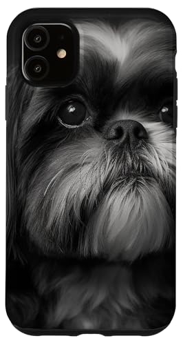 Dog Lover Black & White Shih Tzu Case for iPhone 11