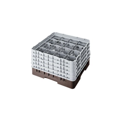 Camrack Glass Rack, W/5 Extenders, Full Size, 16 Compartments, 4-3/8'' Max. Dia., 10-1/8'' Max. (2 Pieces/Unit)