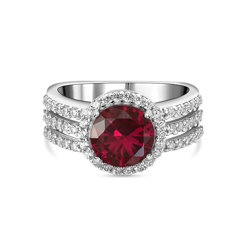 Image of Ornate Jewels 925 Silver Gemstone and CZ American Diamond Solitaire Ring for Women and Girls | With Certificate of Authenticity & 925 Stamp | Life-time Warranty*
