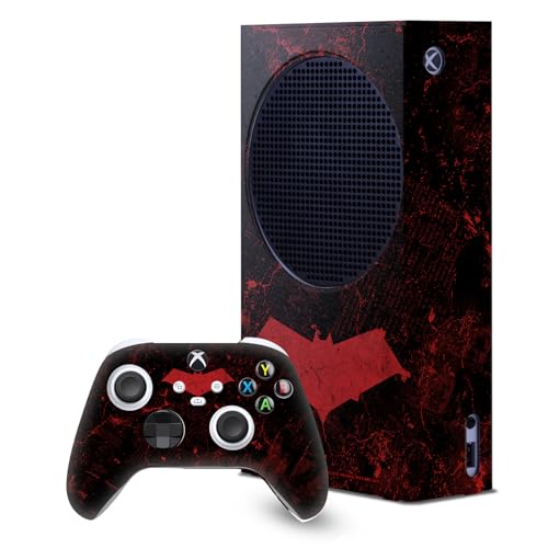 Skin Xbox Series S Batman Red Hood avec enveloppement console et deux autocollants de manette