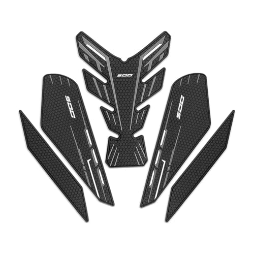 Autocollant antidérapant de réservoir Ninja 500 SE protection côté genou noir