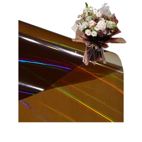 Papier cadeau imperméable marron vintage Rikyo pour emballage bouquet