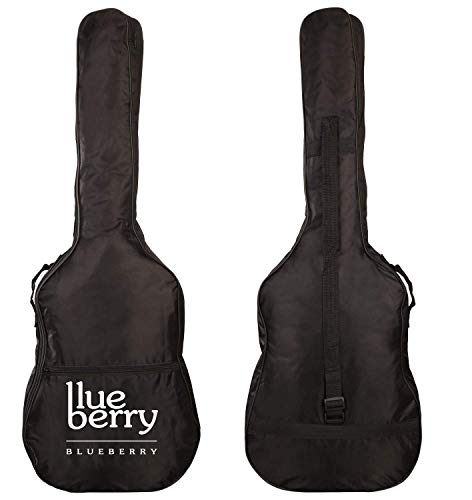 Image of BLUEBERRY B-40, Acoustic Guitar Kit Inbuilt Truss Rod with Bag, Belt, One Pack Strings & Picks - 40 Inch (Blue)