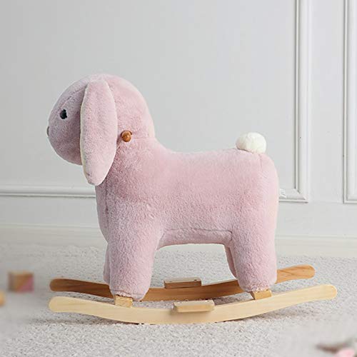 ZhaoXH-Schaukelpferd Kleinkind-Indoor-Fahrt Auf Spielzeug Schaukelstuhl Kaninchen Spielzeug für Kinder Schaukeltier Aus… – Bild 4