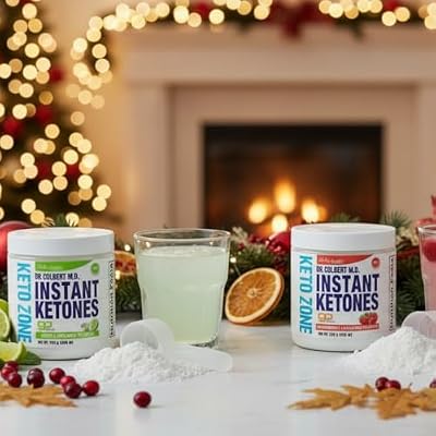 Dr Colbert, MD Instant Ketones Powder | Limeade Flavor | Keto Zone | Divine Health | Recommended in The Keto Zone Diet Book | GoBHB | Exogenous BHB Ketone Salts | 4.59oz | 21 Servings