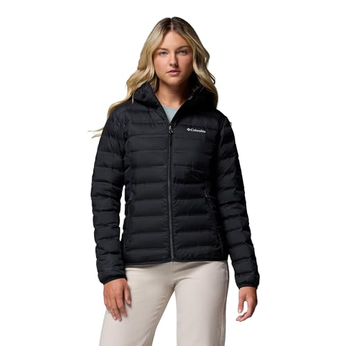 Columbia Lake 22 II, Veste à Capuche Déperlante pour Femme - Noir - S