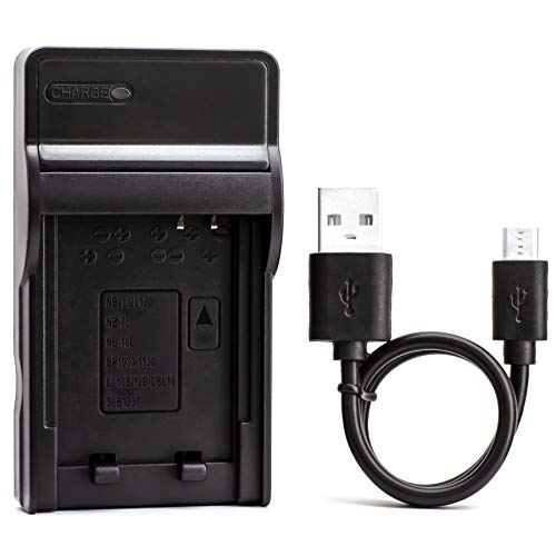 NB-10L USB Cargador para Canon G3X, PowerShot G1 X, PowerShot G15, PowerShot G16, PowerShot SX40 HS, PowerShot SX50 HS, PowerShot SX60 HS batería de la cámara