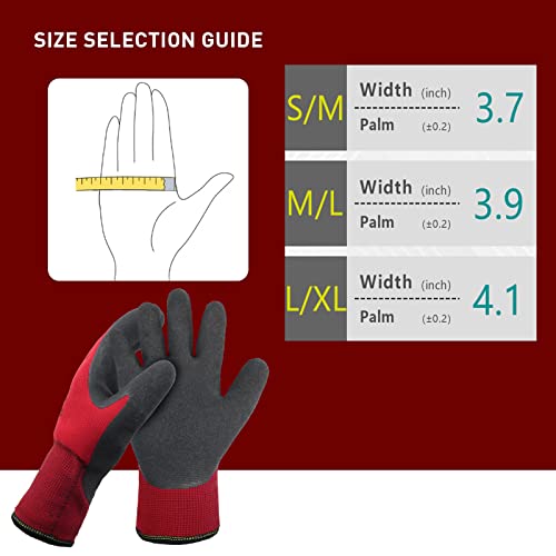 LOCCEF 2 works Winter Work Gloves for Men and Women Freezer Gloves for Work Below Zero Thermal Insulated, Super Grip (11/XXL) - Image 3