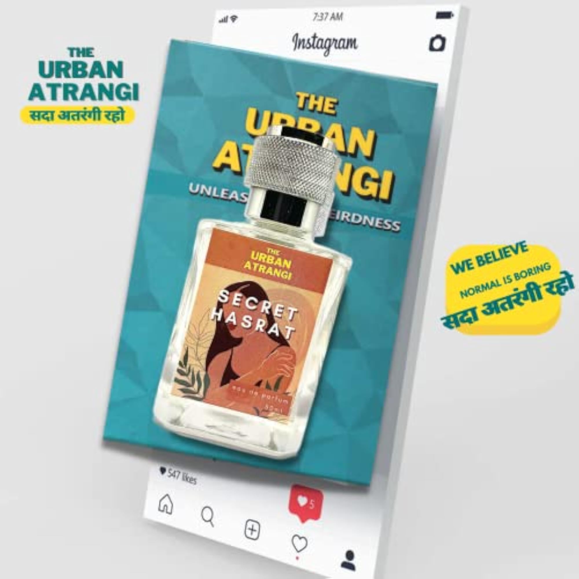 Secret Hasrat Eau De Parfum, Premium Long Lasting Fragrance