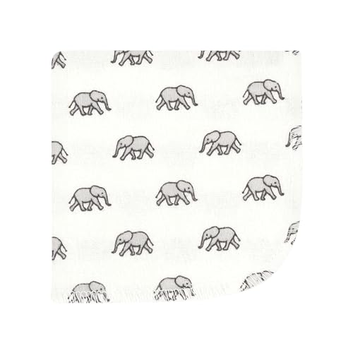 Image of Hudson Baby Unisex Baby Flannel Cotton Poly Washcloths, Going On Safari 12Pk, One Size
